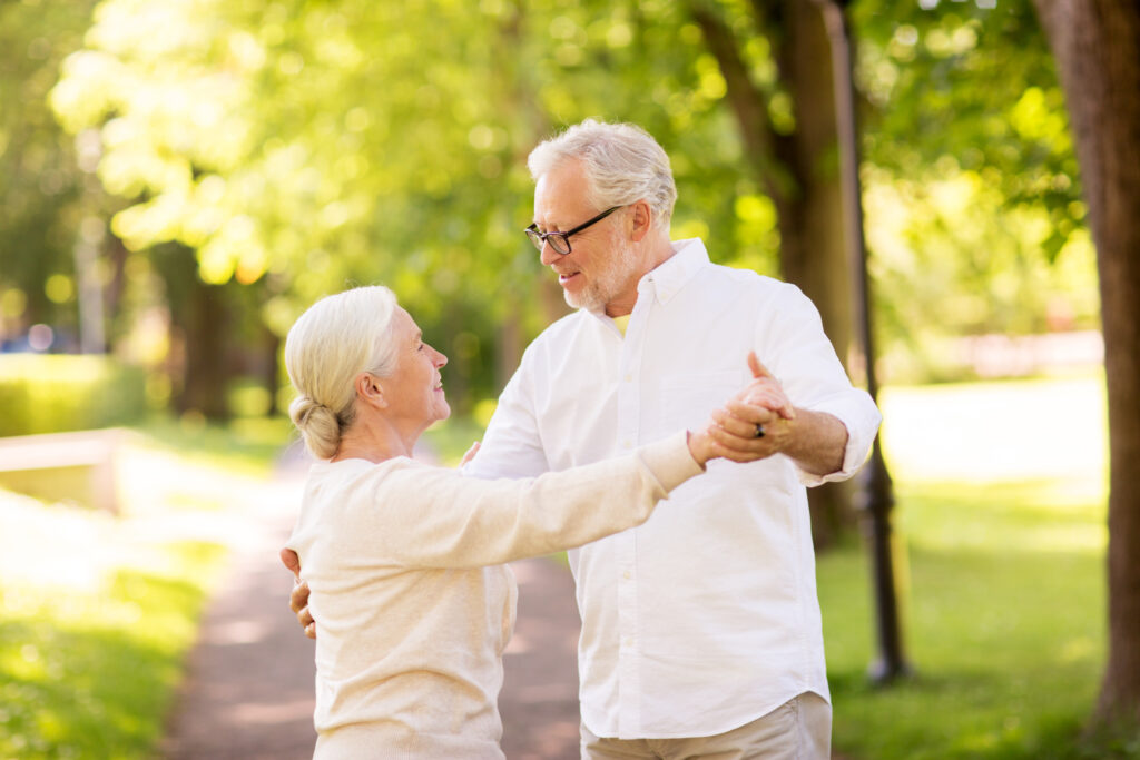 senior receiving in-home care support during a morning routine with a caregiver